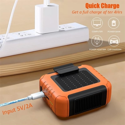 6000mah Rechargeable Portable Waist Fan Hanging Small Waist Clip Fan
